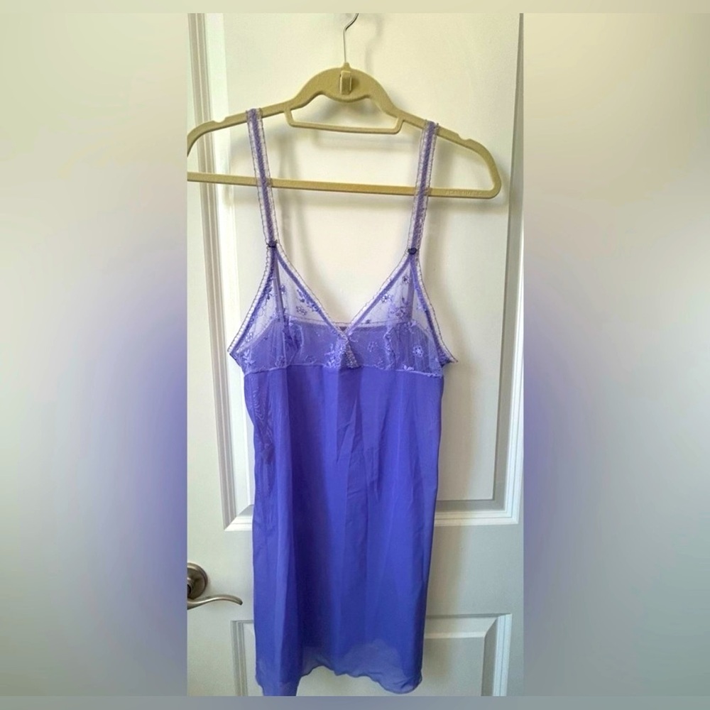 Parisa by Amir Y2K inspired lace lingerie dress in purple